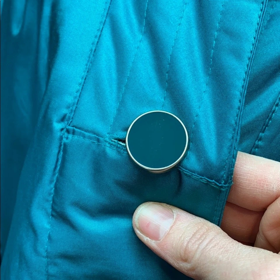 Gabardina vintage verde azulado Cambridge 8 Foto 2 de 4