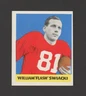1948 Leaf Football - # 12 William ' Flash ' Swiacki - N.Y. Giants End
