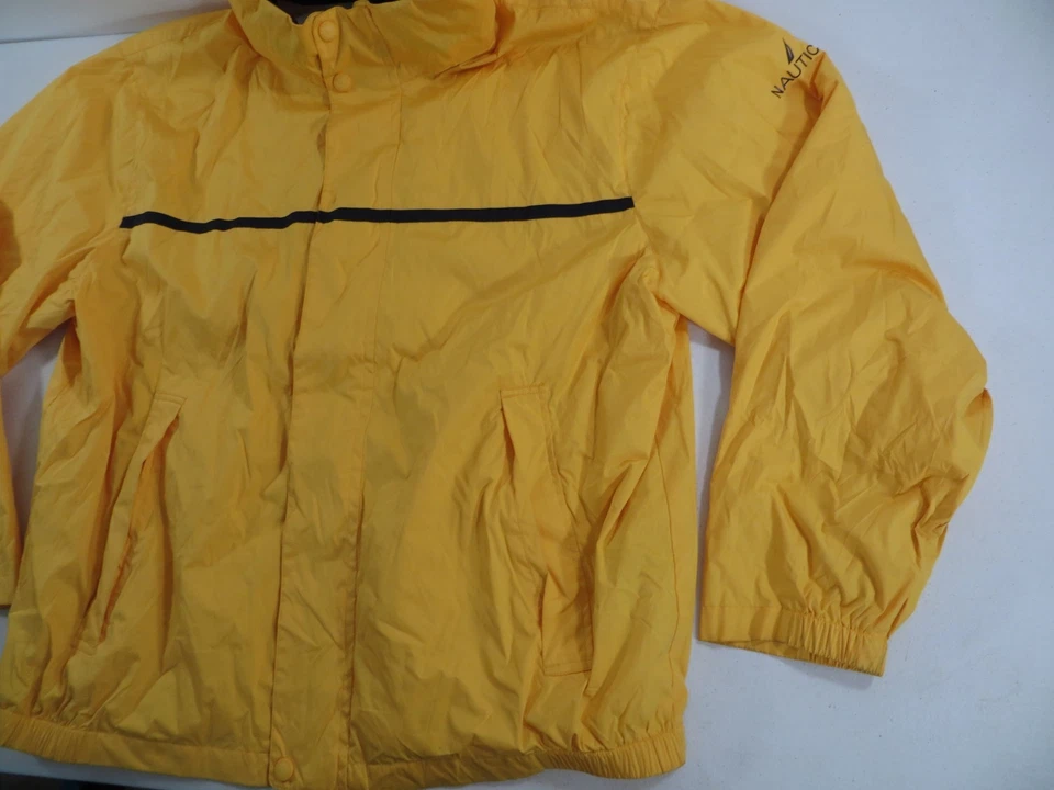 Куртка ветровка мужская Nautica на молнии желтая темно-синяя размер XXL - Изображение 4 из 4