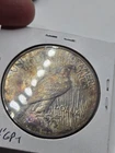 1922 D PEACE SILVER DOLLAR ☆ 1267  HIGH RELIEF CIRCULATED Nice Toning