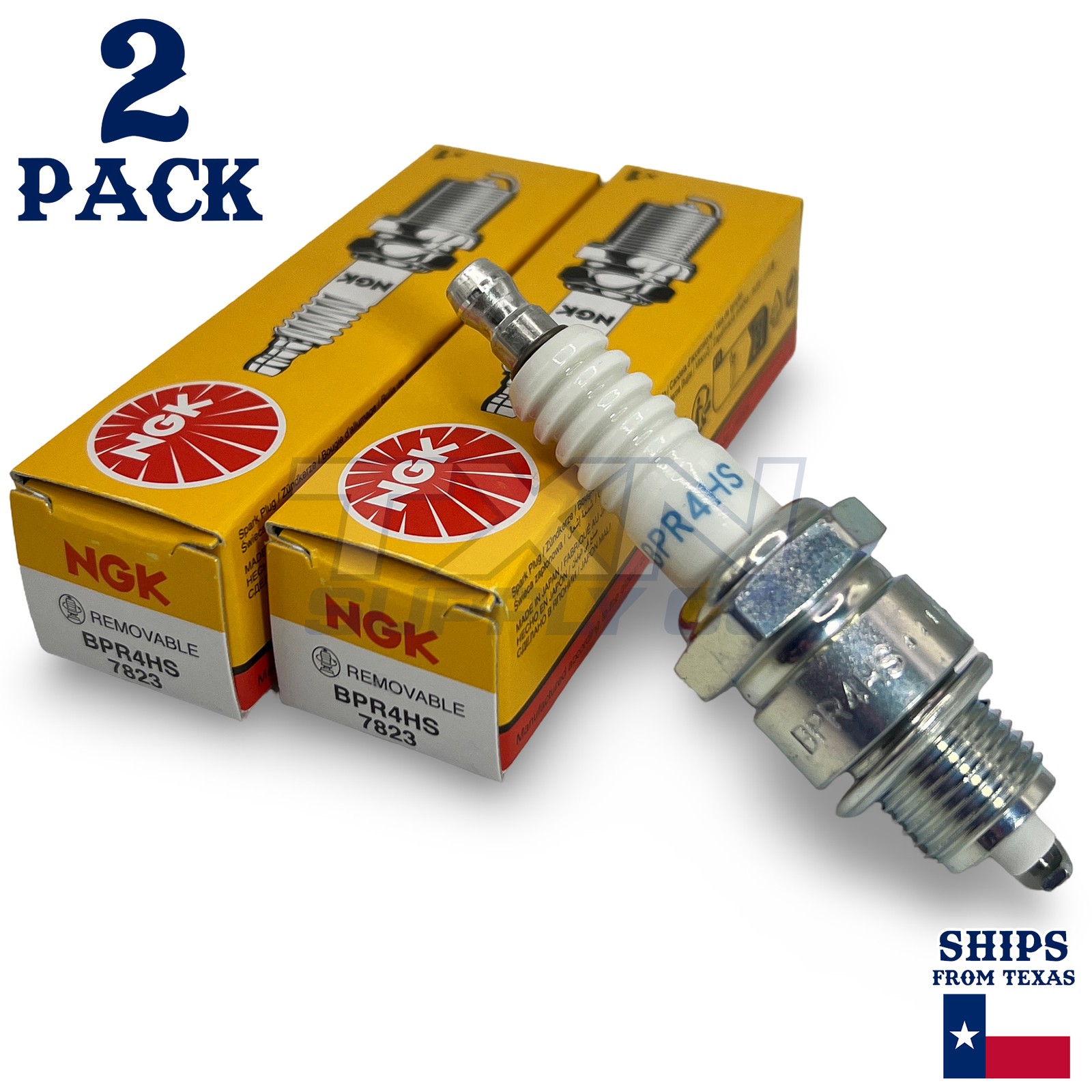 2 NGK Spark Plug - For PW 50 E Yamaha Motorcycle