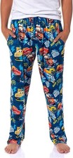 Disney Cars Men's Lighting McQueen Pajama Pants Adult Sleepwear w/ Side Pockets 