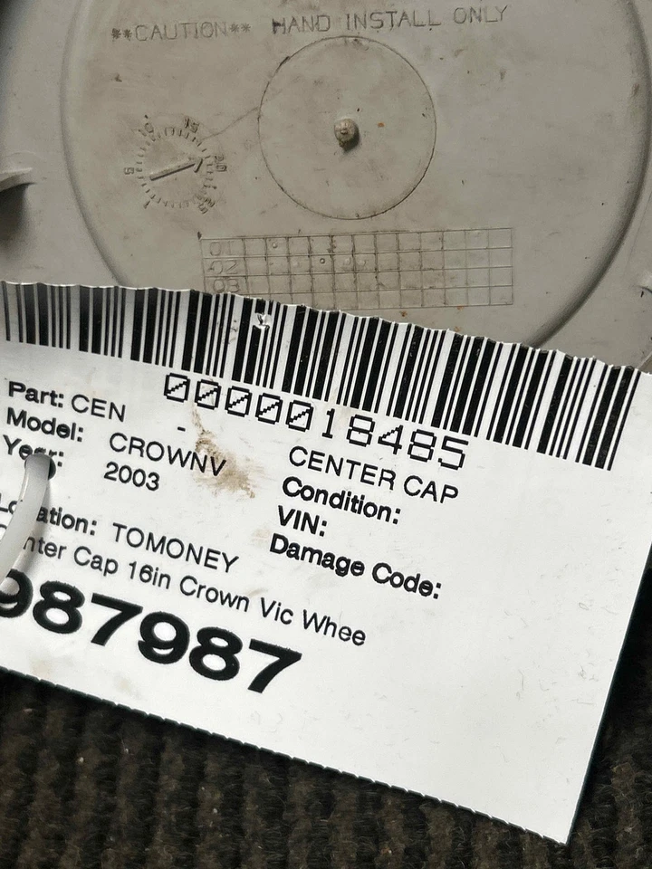 Fits 2003 Ford Crown Victoria 16in Wheel/Rim Center Cap OEM:3W731A096AA Foto 4 de 4