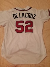 Mississippi Braves AA Game Worn USED Jersey #52 Atlanta Braves MILB Sz 46 Mlb