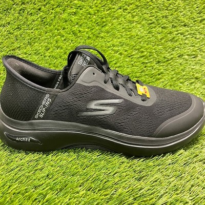 Skechers Arch Fit 2.0 Lestur Mens Size 9EE Black White Running Shoes Sneakers