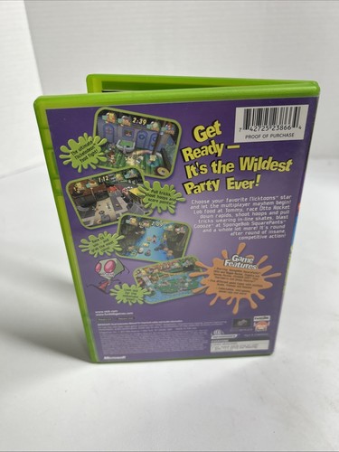 Nickelodeon Party Blast (Microsoft Xbox, 2002) CIB - Picture 3 of 5