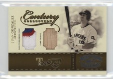 2004 Donruss Throwback Threads Combo Signatures /25 Juan Gonzalez #CC-43 6h1