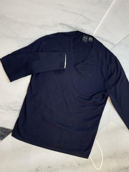 Men Armani Exchange Sweater Navy Cashmere 38 / M /