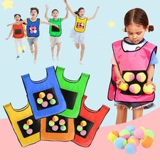 Dodgeball Game Set with Sticky Vest, Outdoor ...