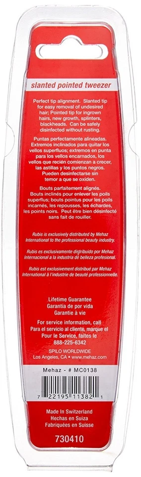 Premium Two Tip Pointed/Slanted Tweezers - Ultimate Hair Removal Tool - Image 3 of 4