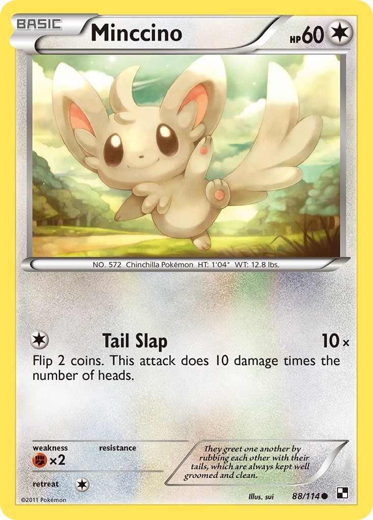 Minccino - 88/114 - MP - Black and White