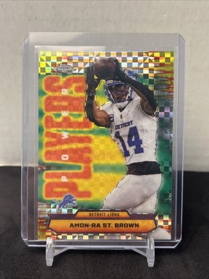 2025 Topps Chrome - Power Players Amon-Ra St. Brown #PP-26 X-Fractor