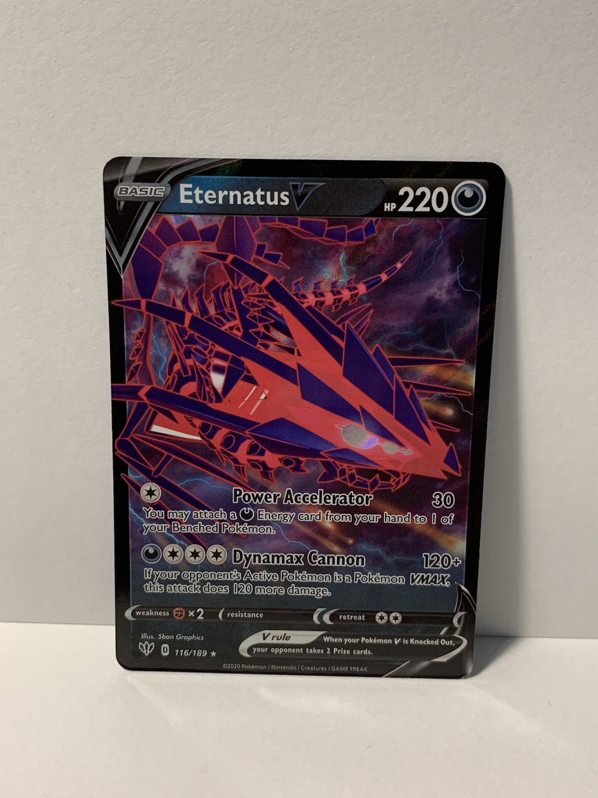 Eternatus V 116/189 - Pokémon Darkness Ablaze Ultra Rare NM