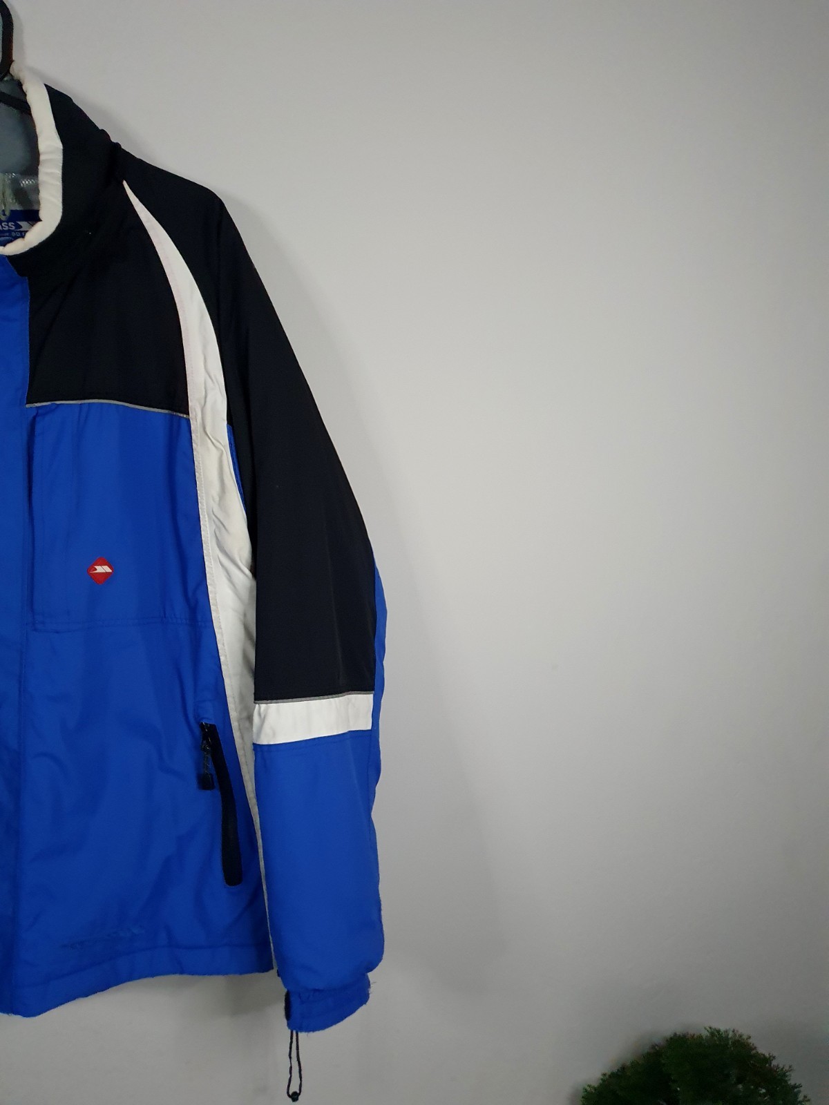 Trespass Elevate Waterproof Jacket Blue Black Win… - image 3