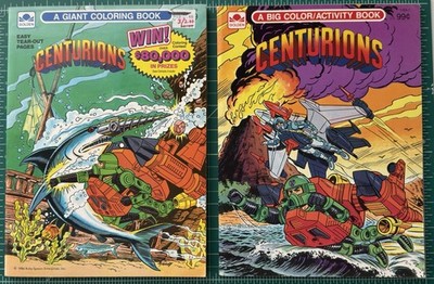 Lot of 2 New Unused 1986 Golden Centurions Coloring Book Free Shipping