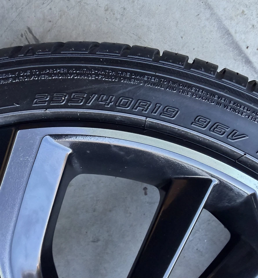 2024 NISSAN ALTIMA 19” SR BENT WHEEL RIM TIRE 95477 40300-9HF9D OEM 2025 2023 - Image 2 of 4