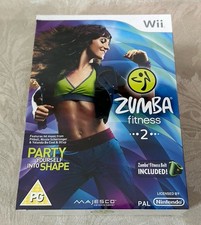 Zumba Fitness 2 Nintendo Wii Game With Belt - Get Fit Having Fun - NEW / Sealed