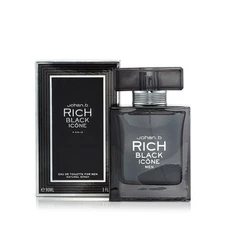 Rich Black Icone By Johan B. 3oz/90ml Eau De Toilette For Men