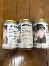 ATEEZ SAN YUNHO MINGI signature label can Ashes to Light full album