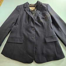 Banana Republic Womens Navy Blue Two Button Blazer Jacket Size 4 554882-00