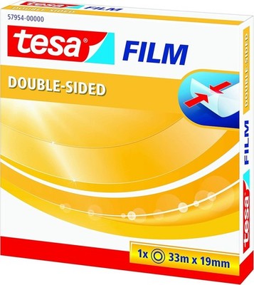 Tesa Doppelseitiges Klebeband 33m x 19 mm transparent 57954-00000