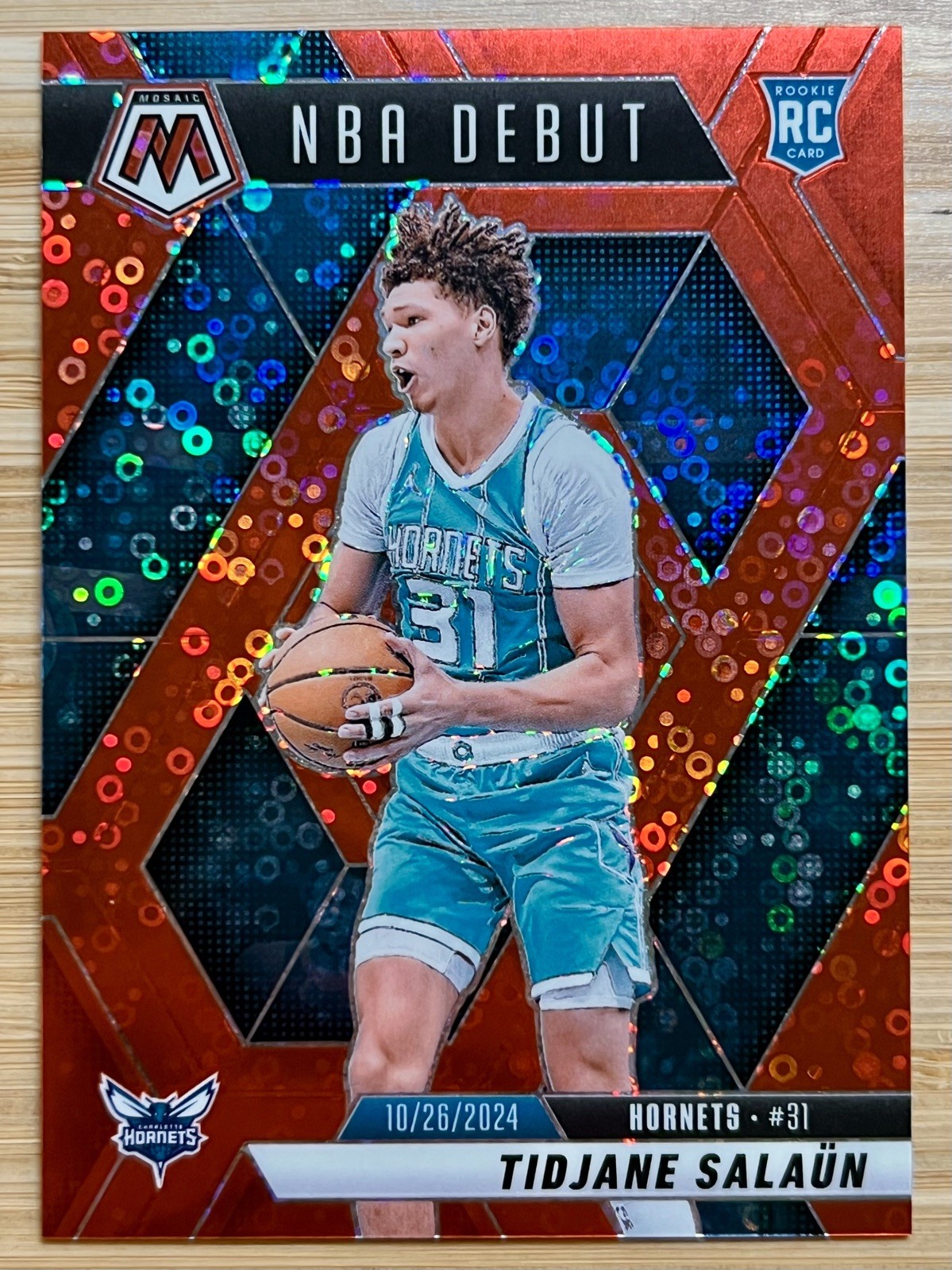 2024-25 Panini Mosaic NBA Debut - Tidjane Salaun #268 Fast Break Red 69/99 RC