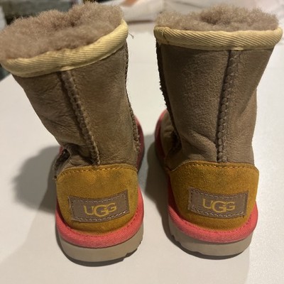 UGG Toddler Kids Size 10 Tan Fur-Lined Boots
