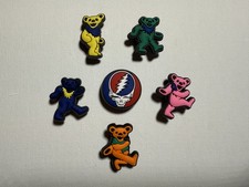 Grateful Dead For Crocs Shoe Charms Jibbitz - 6 Pieces