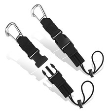 2 PCS Scuba Diving Lanyard with Heavy Duty Stainless Steel Snap Clip