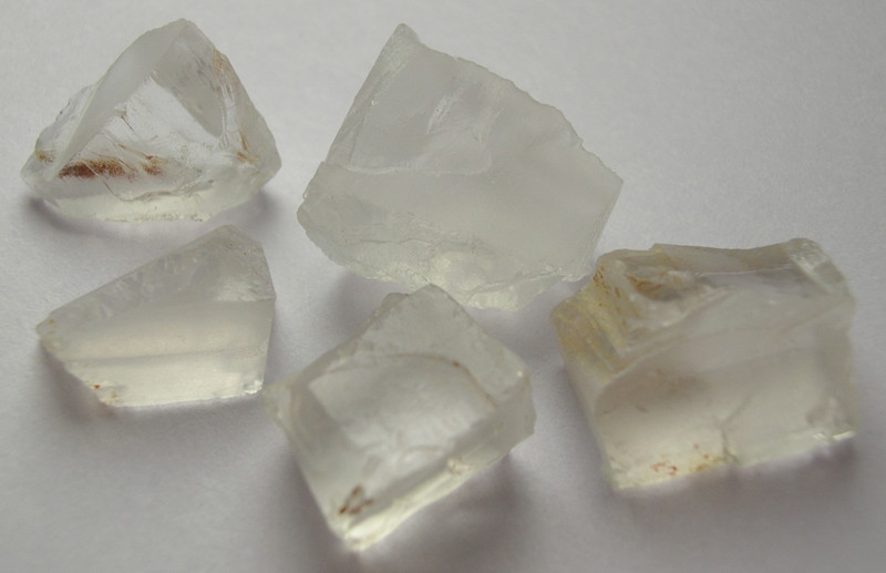 PETALITE, CLEAR, CLEAN SEMI PREFORMED ROUGH FOR FACETING, BRAZIL, SOUTH AMERICA