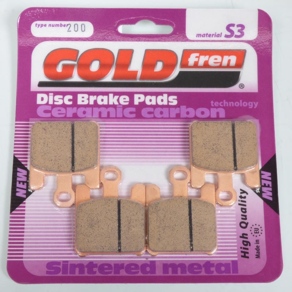 Plaquette de frein Gold Fren moto Kawasaki 600 Zx-6 Rr Ninja rando circuit rechange