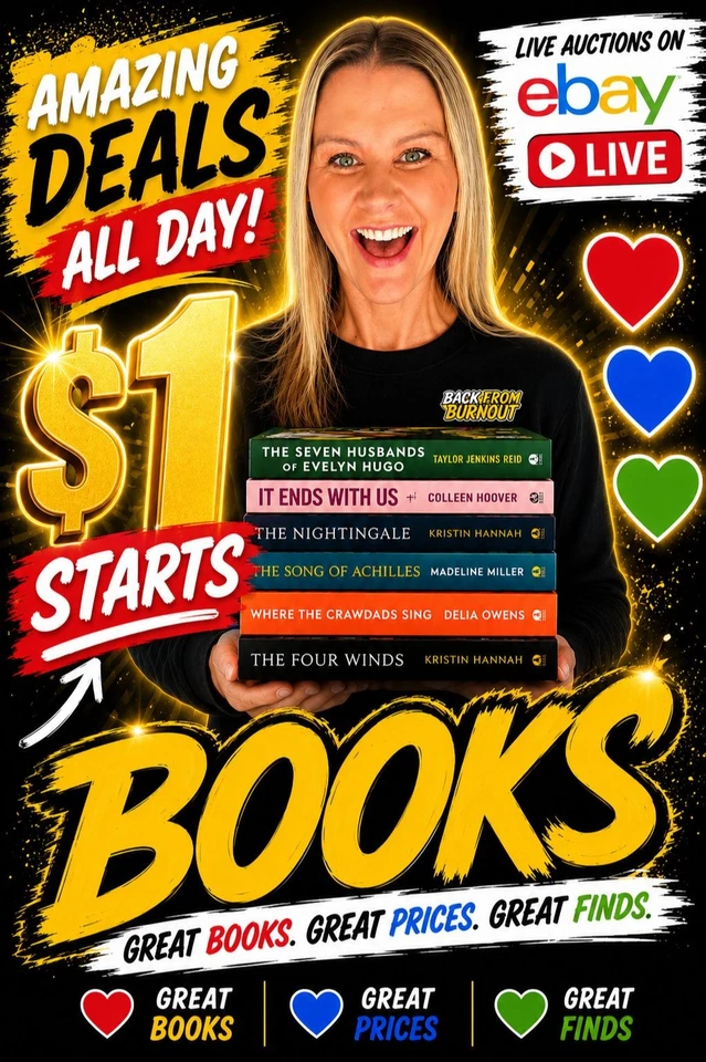 BOOKS | FREE POST | $1 STARTS | LIVE WITH MEL | 24 HOURS OF DROPS