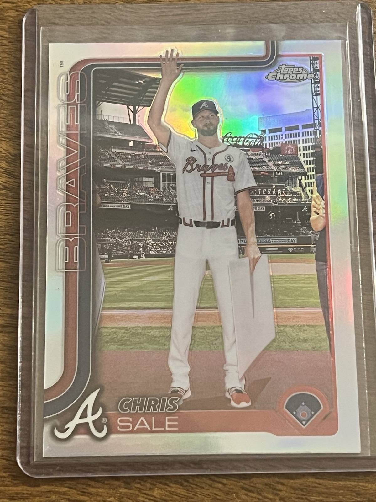 2025 Topps Chrome Baseball Chris Sale Image Variation #182 Braves