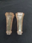 Vintage Anchor Hocking Mayfair Open Rose Depression Salt And Pepper
