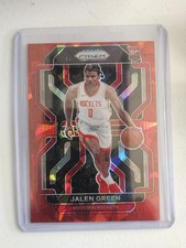 Jalen Green  2021-22 Panini Prizm - #306 Red Ice Prizm (RC) VERY OFF CENTER