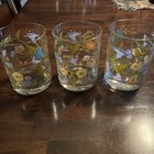 Vtg MCM Dorthy Thorpe California flowers 3 LOT replacement glasses ~signed~ — photo 6