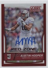 2016 Score Rookies Jumbo Red Zone Signatures 2/25 Austin Hooper #385 Auto 1b30