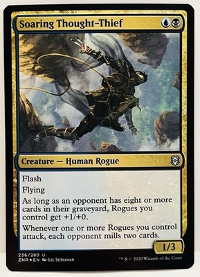 Soaring Thought-Thief -#236-MTG-Zendikar Rising-FOIL-NM