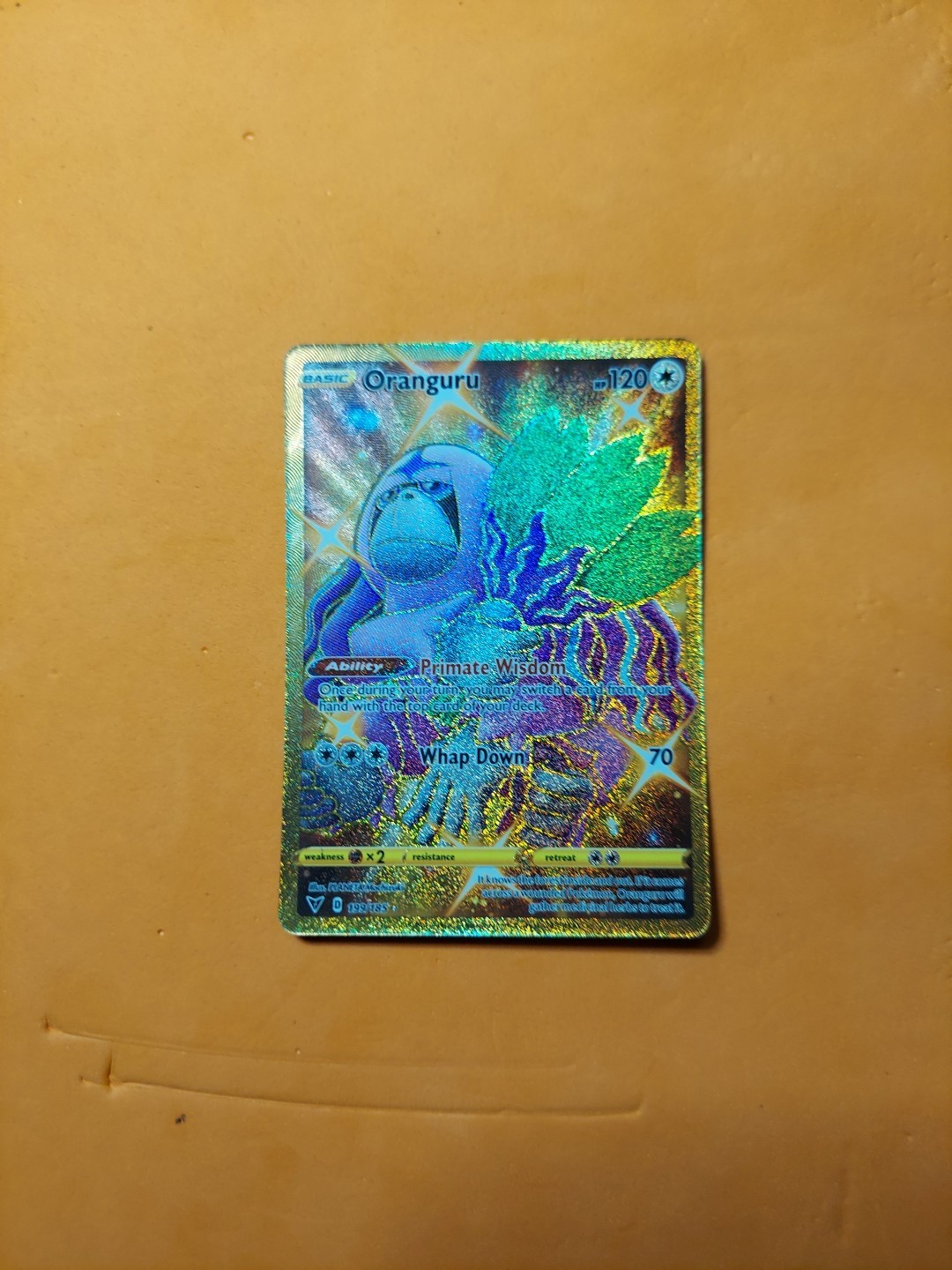 Oranguru (Secret) 199/185 Swsh04: Vivid Voltage Holo NM