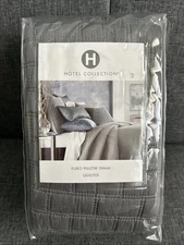 Hotel Collection ~ Composite Gray ~ Quilted Euro Sham ~ NWT MSRP $120