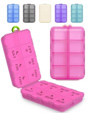 Pill Organizer Medicine Organizer Travel Essentials - Weekly Medicine Dispens...