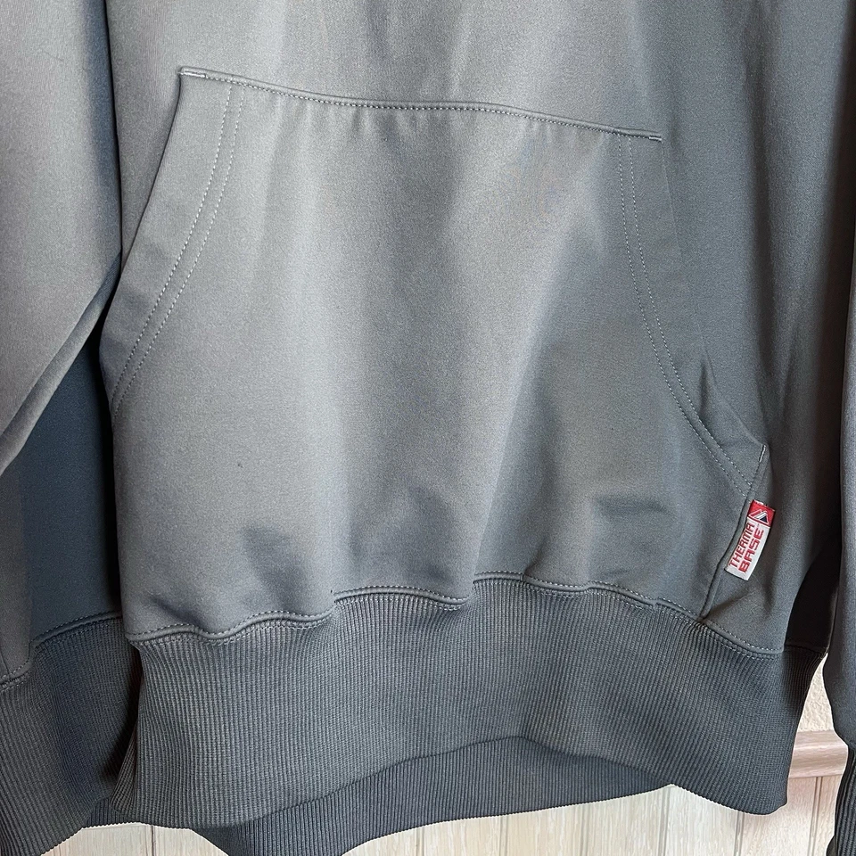 Подлинная толстовка с капюшоном New York Yankees MLB Therma Base серая XXL подходит для фанатов с логотипом - Изображение 3 из 4