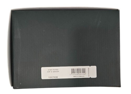 Royal Copenhagen Stern geriffelt Weihnachten hoher Henkeltasse & Untertasse 2er Set - Bild 11 von 11