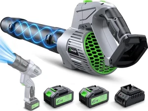 Sans fil de soufflante électrique, 900,000 RPM, 2 x 4.0Ah Batteries & chargeur