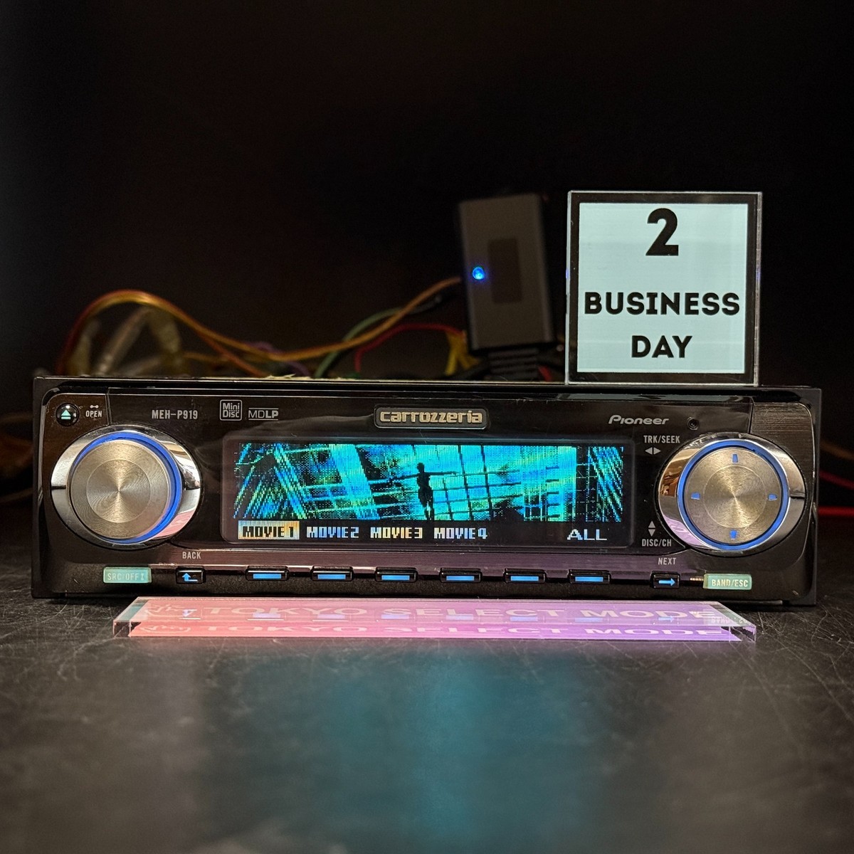 Pioneer Carrozzeria MEH-P919 MD Added Bluetooth Dolphin Display