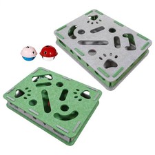 Cat Nail File Enrichment Box Interactive Claw Grinder with 2 Bell Balls