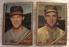 1962 Topps Baseball #134 Green Tint Variation and Different Background ￼