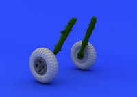 Eduard Accessories 648118 - 1:48 Spitfire Wheels - 4 Spoke For Eduard - Resin Ba