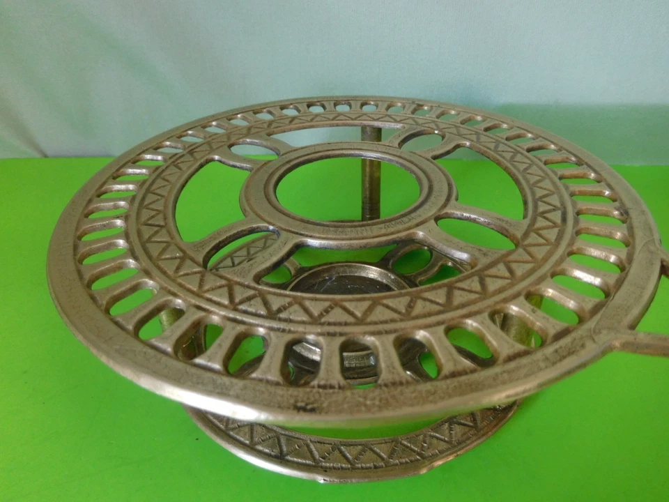 antik Messing Stövchen Teelicht Warmhalter Rechaud vintage - Bild 3 von 4