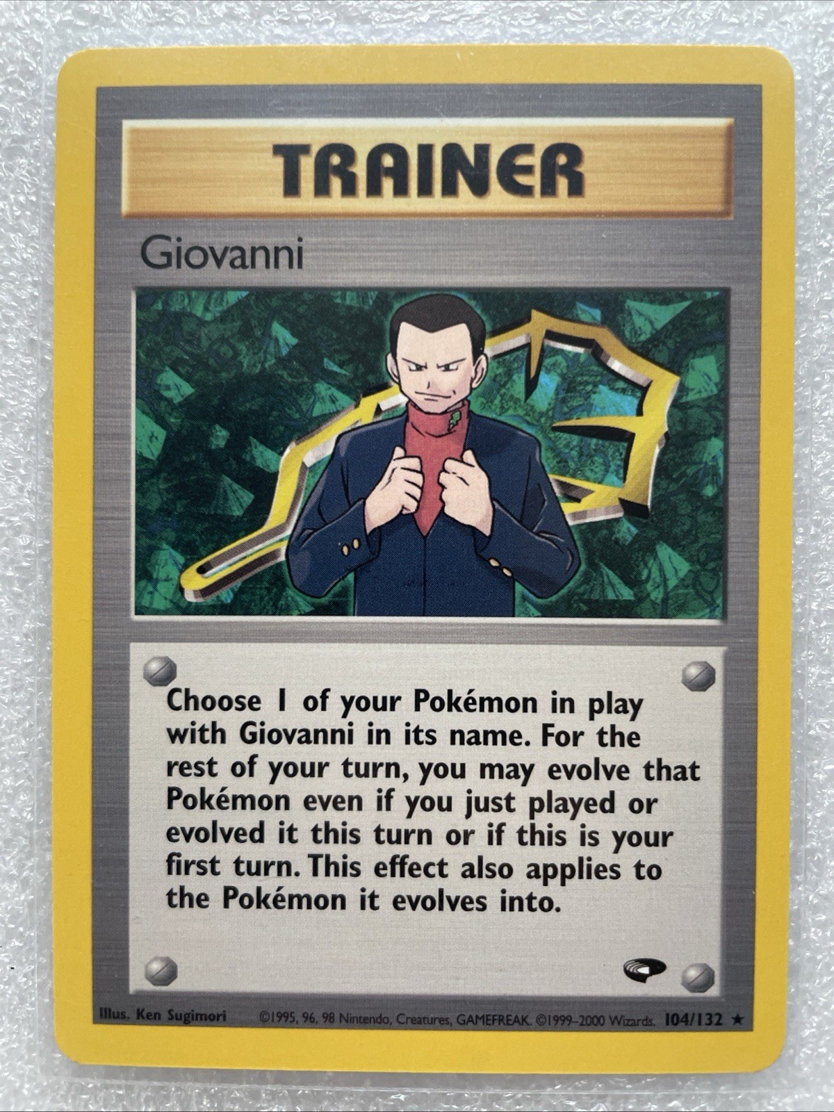 Pokémon Card TCG Trainer Card Gym Giovanni 104/132 Gym Challenge